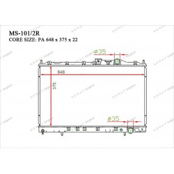Радиатор основной Gerat MS-101/2R