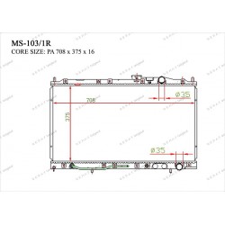 Радиатор основной Gerat MS-103/1R