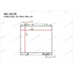 Радиатор основной Gerat MS-106/2R