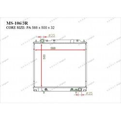 Радиатор основной Gerat MS-106/3R