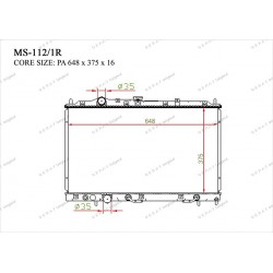 Радиатор основной Gerat MS-112/1R