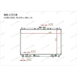 Радиатор основной Gerat MS-113/1R