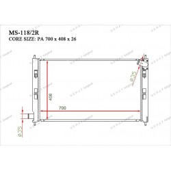 Радиатор основной Gerat MS-118/2R