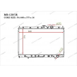 Радиатор основной Gerat MS-120/1R