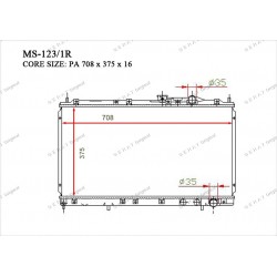 Радиатор основной Gerat MS-123/1R