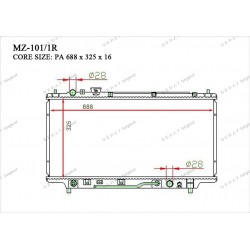 Радиатор основной Gerat MZ-101/1R