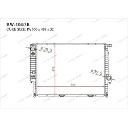 Радиатор основной Gerat BW-104/3R