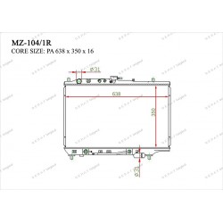 Радиатор основной Gerat MZ-104/1R