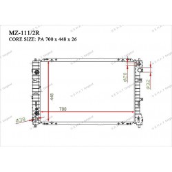 Радиатор основной Gerat MZ-111/2R