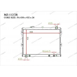 Радиатор основной Gerat MZ-112/2R