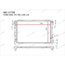 Радиатор основной Gerat MZ-117/2R