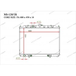 Радиатор основной Gerat NS-120/1R