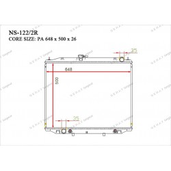Радиатор основной Gerat NS-122/2R