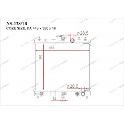 Радиатор основной Gerat NS-128/1R