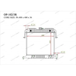 Радиатор основной Gerat OP-102/3R
