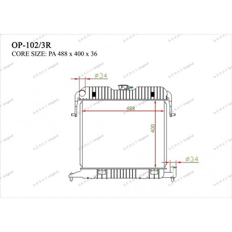 Радиатор основной Gerat OP-102/3R