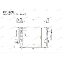 Радиатор основной Gerat BW-108/3R
