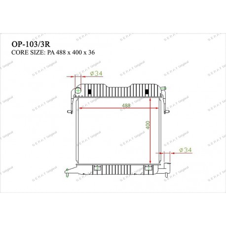 Радиатор основной Gerat OP-103/3R