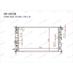 Радиатор основной Gerat OP-105/2R