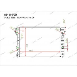 Радиатор основной Gerat OP-106/2R