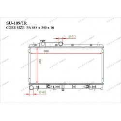 Радиатор основной Gerat SU-109/1R