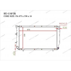 Радиатор основной Gerat SU-110/1R