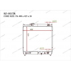 Радиатор основной Gerat SZ-102/2R