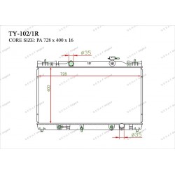 Радиатор основной Gerat TY-102/1R