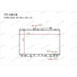 Радиатор основной Gerat TY-106/1R