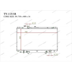 Радиатор основной Gerat TY-115/1R