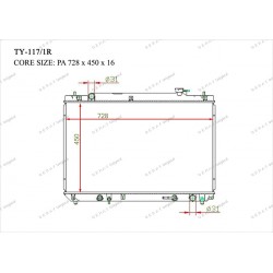 Радиатор основной Gerat TY-117/1R