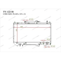 Радиатор основной Gerat TY-122/1R