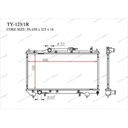 Радиатор основной Gerat TY-123/1R