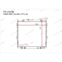 Радиатор основной Gerat TY-132/2R