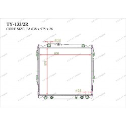 Радиатор основной Gerat TY-133/2R