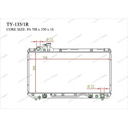 Радиатор основной Gerat TY-135/1R
