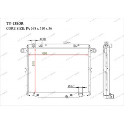 Радиатор основной Gerat TY-138/3R
