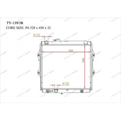Радиатор основной Gerat TY-139/3R