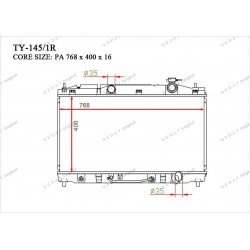 Радиатор основной Gerat TY-145/1R