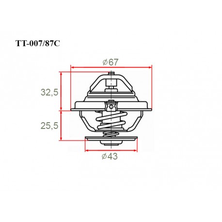 Термостат автомобильный Gerat TT-007/87C