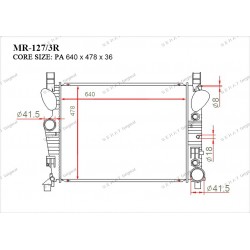 Радиатор основной Gerat MR-127/3R