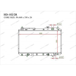 Радиатор основной Gerat HD-102/2R