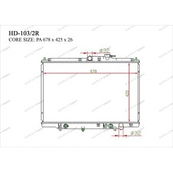 Радиатор основной Gerat HD-103/2R