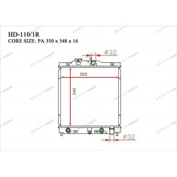 Радиатор основной Gerat HD-110/1R