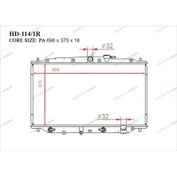 Радиатор основной Gerat HD-114/1R