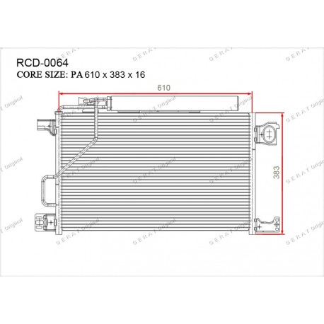 Радиатор кондиционера Great RCD-0064
