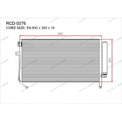 Радиатор кондиционера Great RCD-0076