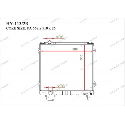 Радиатор основной Gerat HY-113/2R