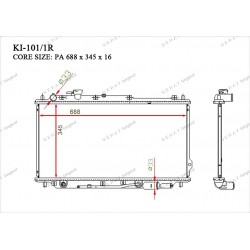 Радиатор основной Gerat KI-101/1R