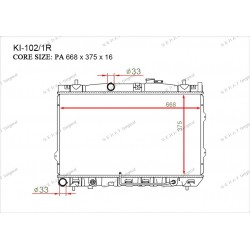 Радиатор основной Gerat KI-102/1R